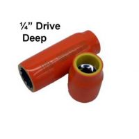 CEMENTEX Double Insulated  1/4" Deep Square Drive Sockets.